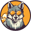Wolf mit Sonnenbrille