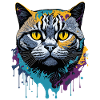 Splash Art British Cat Expression