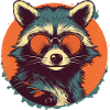 raccoon sunglasses dandruff ringtail