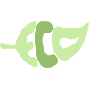 Eco in leaf shape