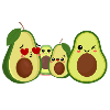 Sweet avocado design