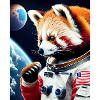 Red Panda in space