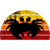 Crap retro sunset design