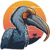 Shoebill sunset