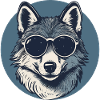 Wolf Werwolf Sonnenbrille