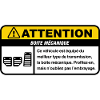 Avertissement boite mécanique