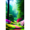 Bunter Waldweg