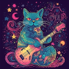 The Cool Guitar Cat
