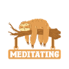 Sleeping Meditation horizontally Sloth