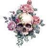 Skull with roses
