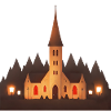 Chapel in village