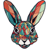 Rabbit Bunny Geometric Art