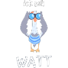 ick seh watt Möwe Fernglas