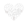 Camping heart