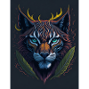 Lynx with leaf