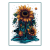 Psychédélique Tournesols Jardin Nature Cadeau
