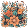 Beautiful Boho Flower Herbarium Bouquet