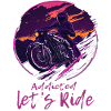 Synthwave Biker Retrowave Sunset Motorradfahrer