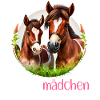 Pferdemädchen Pferdeshirt Pferd Reiterin Mädchen