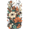 Beautiful Boho Flower Herbarium Bouquet