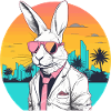 Rabbit Bunny 80s Miami