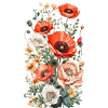 Beautiful Boho Poppy Herbarium Bouquet