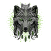 Wolf Wolf et un chat