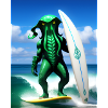 Surf Cthulu #002