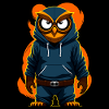 Owl with hoodie