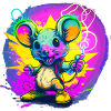 Cool graffiti rat
