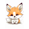 Adorable Baby Fox Design