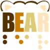 Gay bear in Braille