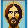 HaloJesus Stil-Porträt