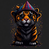 Cat with birthday hat