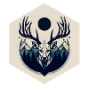 Deer with antlers