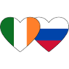 Ireland Russia Flag Heart