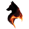 Wolf on Fire