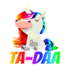 Ta-daa Mittelfinger Regenbogen Einhorn
