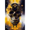 Black and gold skull 2