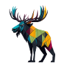 Colourful Geometric Moose