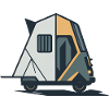 Geometric Camper Van