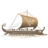 Trireme Ship Golden