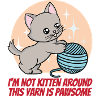 Cute gray kawaii cat