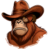 Cow-boy orang-outan