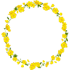 bright yellow filigree buttercup wreath