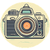 Camera Retro Logo Illustration
