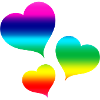Bunte Herzen