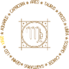 Zodiac circle Virgo