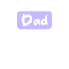 Bouclier de lettrage de papa