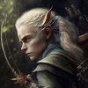 Elf mit Bogen